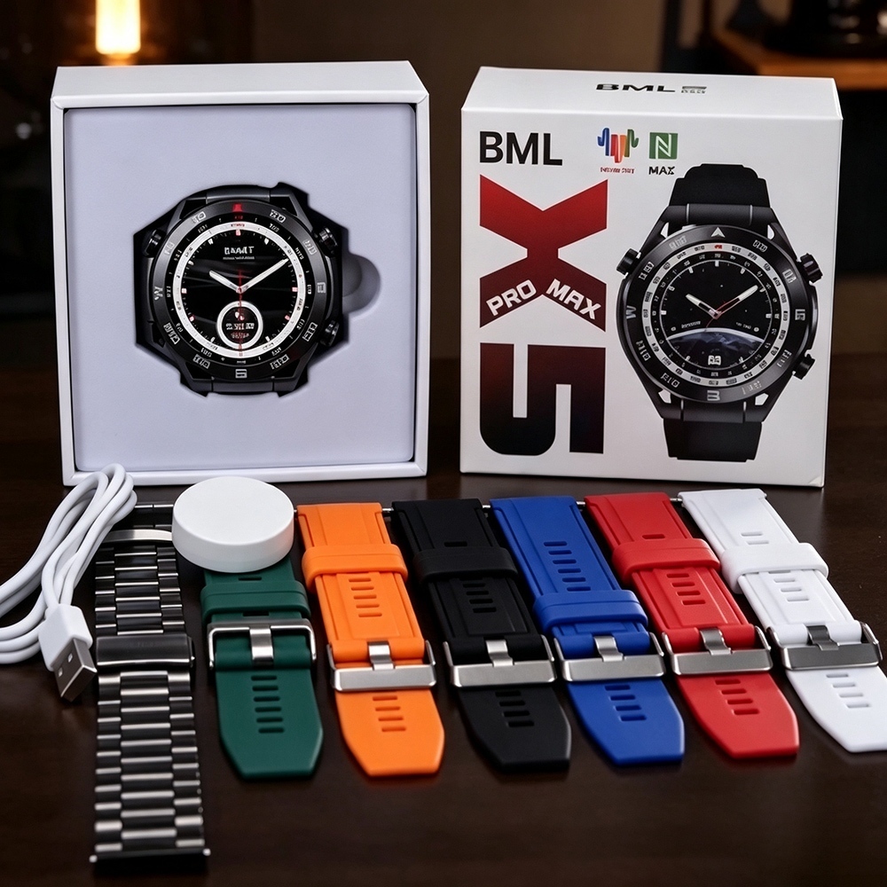 Smartwatch X5 PRO MAX Redondo Relógio Inteligente Bluetooth Chamada Chat GPT Amoled Nfc À prova d'água IP67 Smartwatch
