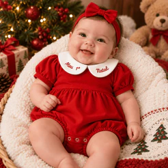 Roupa de Natal bebê body meu primeiro natal