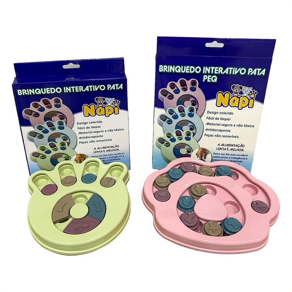 Comedouro Lento Interativo Para Cachorro Pet Puzzle Petisco