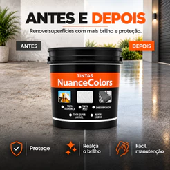 Resina Acrílica Base Água NuanceColors 18LITROS — Brilho, Impermeabilização e Alta Proteção 3,6L