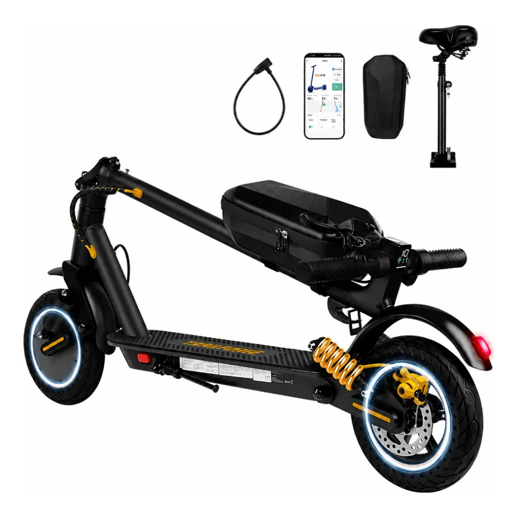 TRAILFORGE 800W Patinete elétrico T1 40KM/H 12.5AH Alcance máximo de 45km 150KG Scooter elétrica