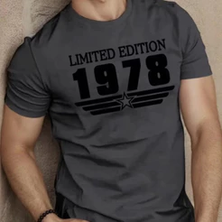 CAMISETA MASCULINA 100% ALGODÃO MANGA CURTA 1978