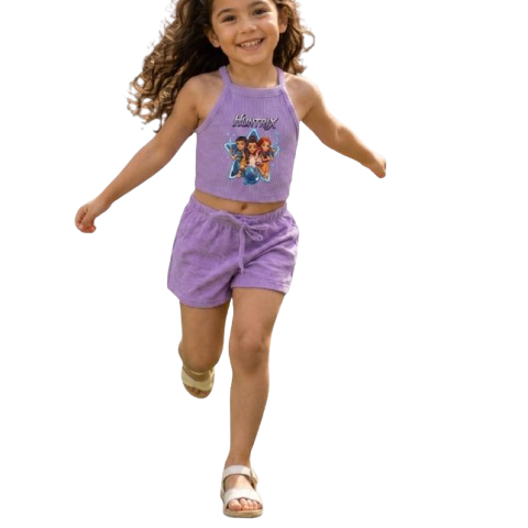 Conjunto Infantil Menina Verão | Blusa + Short Temático - Pronta Entrega