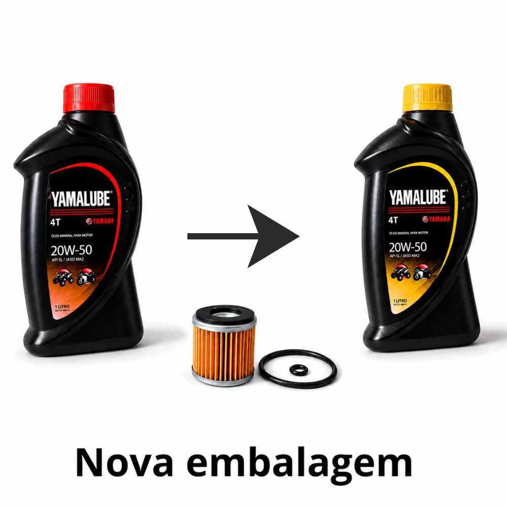 KIT 2 OLEO YAMALUBE 20W50 + FILTRO OLEO FAZER 250/ XTZ LANDER 250