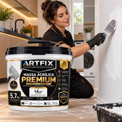 Massa Acrílica AJL Premium Exterior, Interior Rende 14m² A 45m²