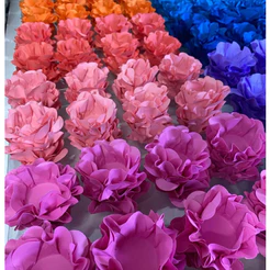 Kit 40 a 120 Forminha para Doces Finos Formato Flor Casamento/Aniversário/Batizado - Diversas Cores