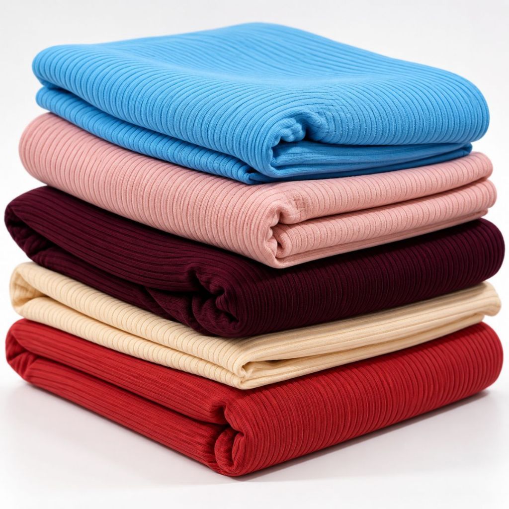 Retalho de Malha Canelada de Viscose no KG (Rendimento de 1,5 a 2,9 m).