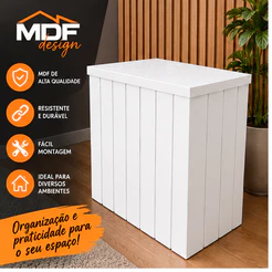 Cômoda Fake Desmontável Branca em MDF Resistênte e Elegante para Suporte e Decorar Eventos