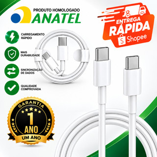 Cabo de Carregador Usb-c Antiquebra 2 Metros Tipo C Carga Rápida Android Iphone 15 16 17 18