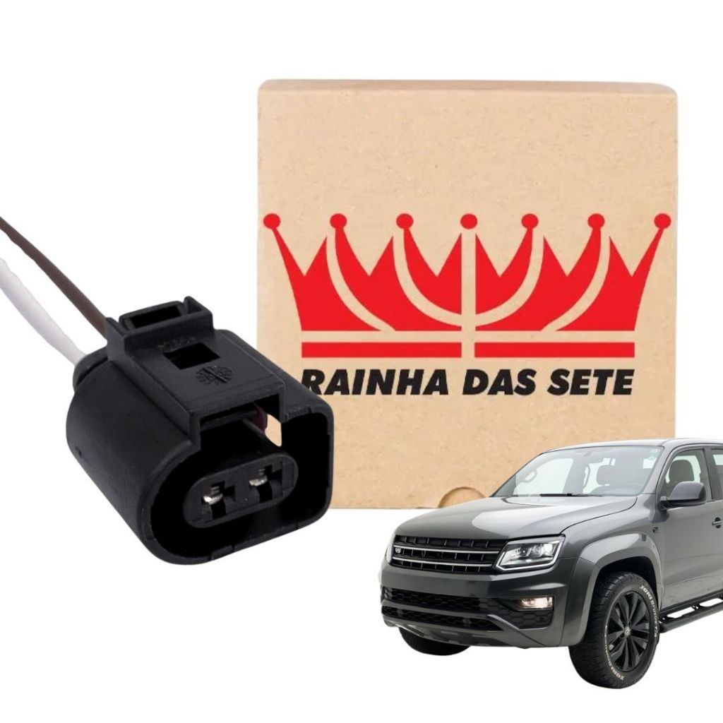 CHICOTE ELÉTRICO ALTERNADOR - PLUG ALTERNADOR 2 VIAS PARA AMAROK GOL G3 GOLF JETTA SAVEIRO FH13 AUDI
