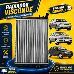 Radiador VW Gol Parati G2 G3 G4 1.0 Power Mi At 1998 a 2008