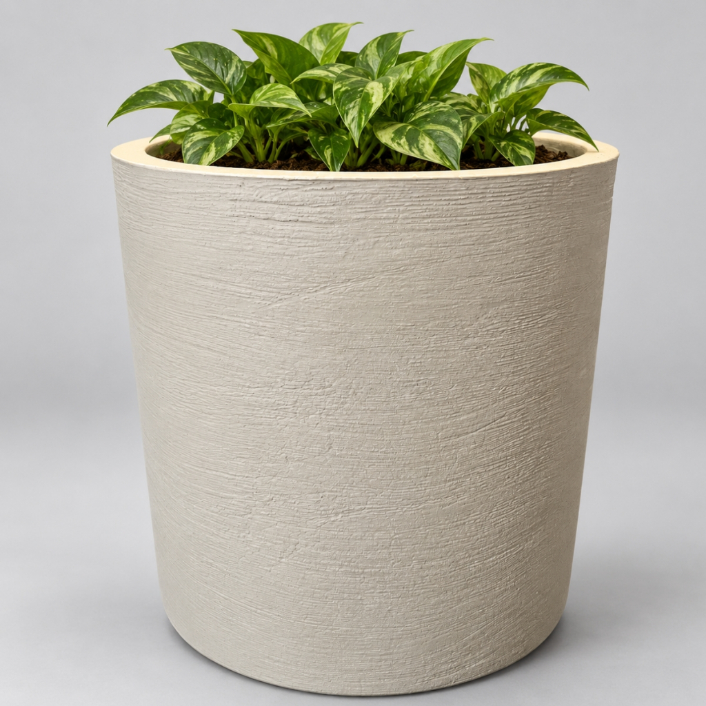 Vaso Decorativo Polietileno para Plantas Cilindro Medidas 38x38x38cm