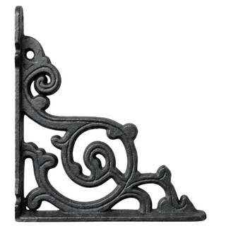 Suporte Mão Francesa de Ferro Fundido 20x20cm Cantoneira Colonial Vintage Reforçado