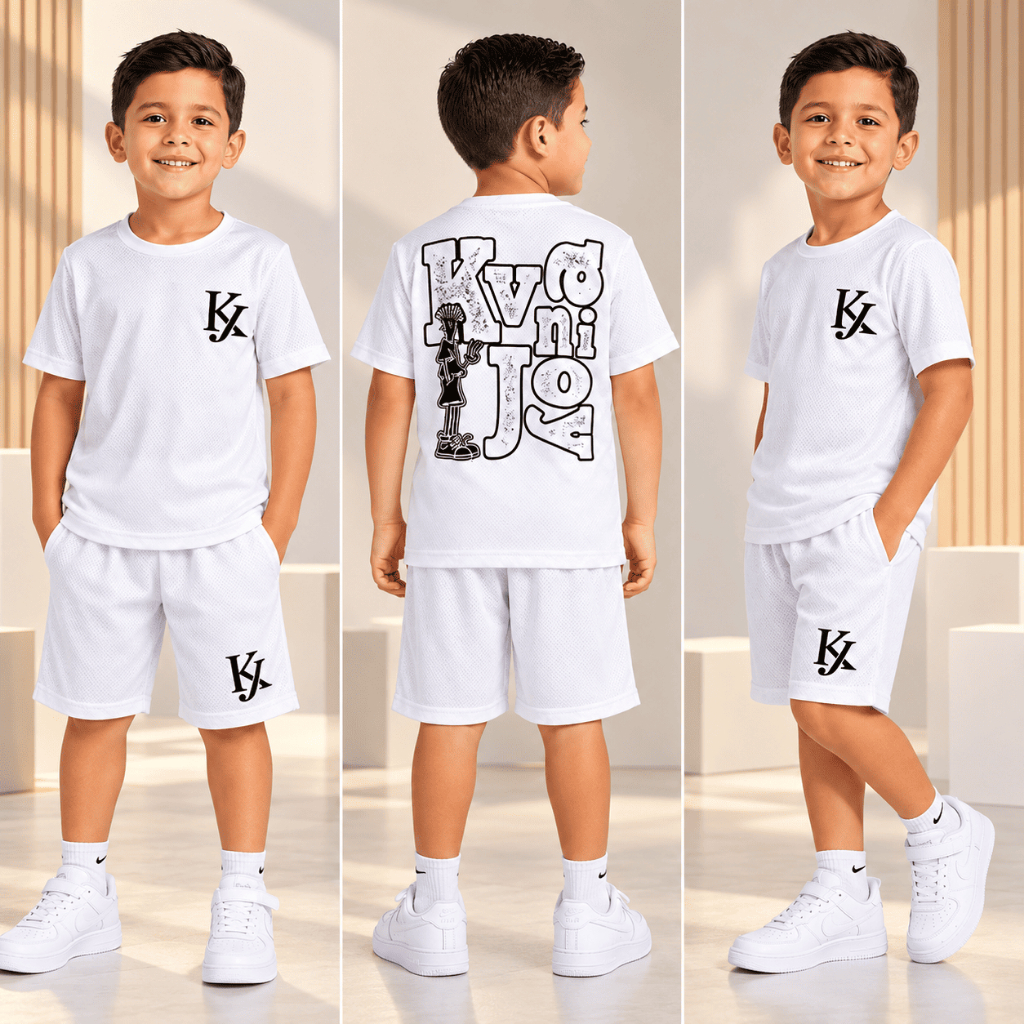 Conjunto Infantil Masculino - Lançamento de Camisa + Short Verão Esportivo Leve e Estiloso 2/12 Anos