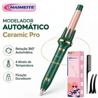 MAIMEITE Modelador de Cachos Automático 25mm Bivolt Revestimento Cerâmico Aquecimento Rápido