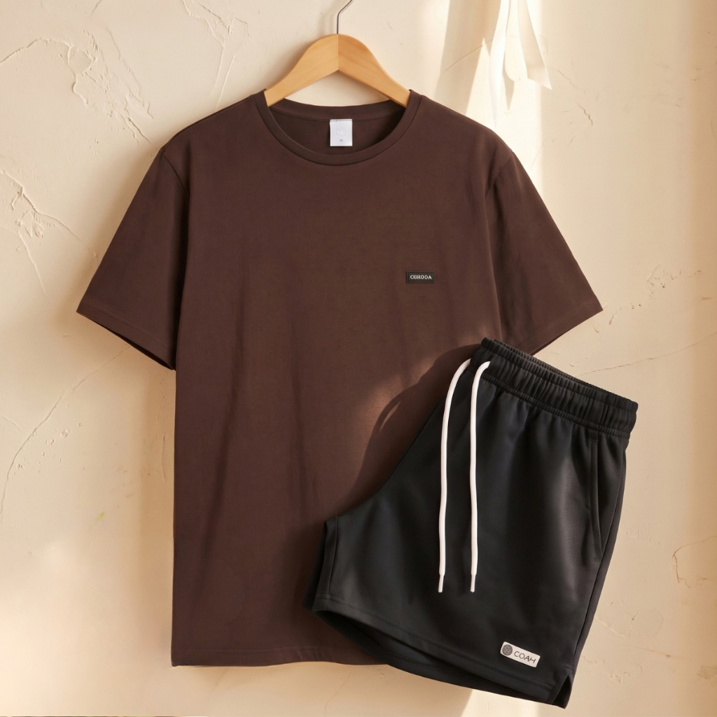 Conjunto Infantil Masculino Verão: Camiseta 100% Algodão Premium e Bermuda Tactel Confortável Para Meninos no Dia a Dia