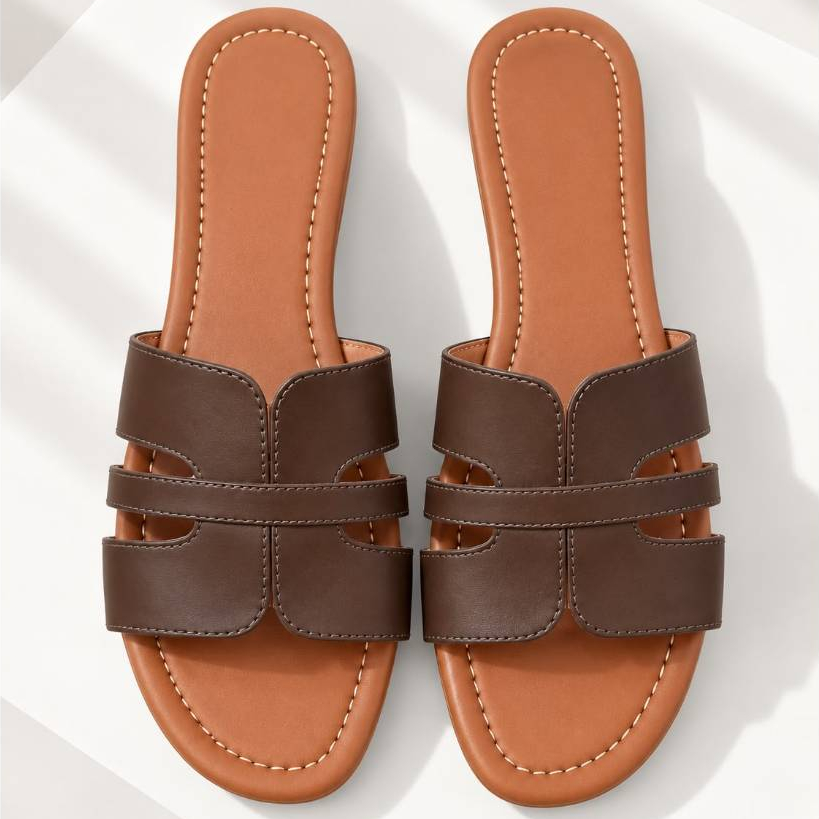 Rasteirinha Flat tira H moda promocao dia a dia Sandalia Feminina blogueira original