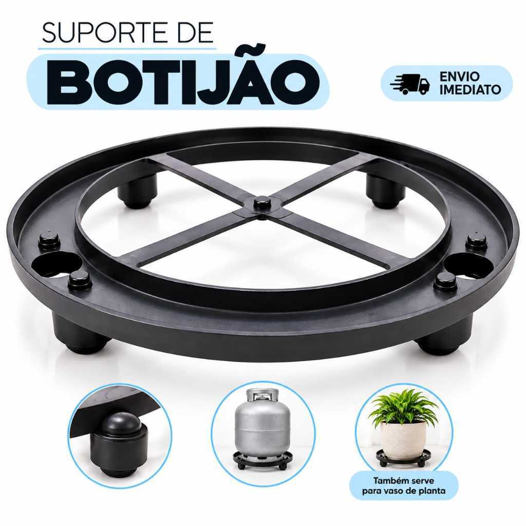 SUPORTE PARA BOTIJÃO DE GÁS RESISTENTE COM PEZINHO FIXO COZINHA UTENSILIO DOMÉSTICO
