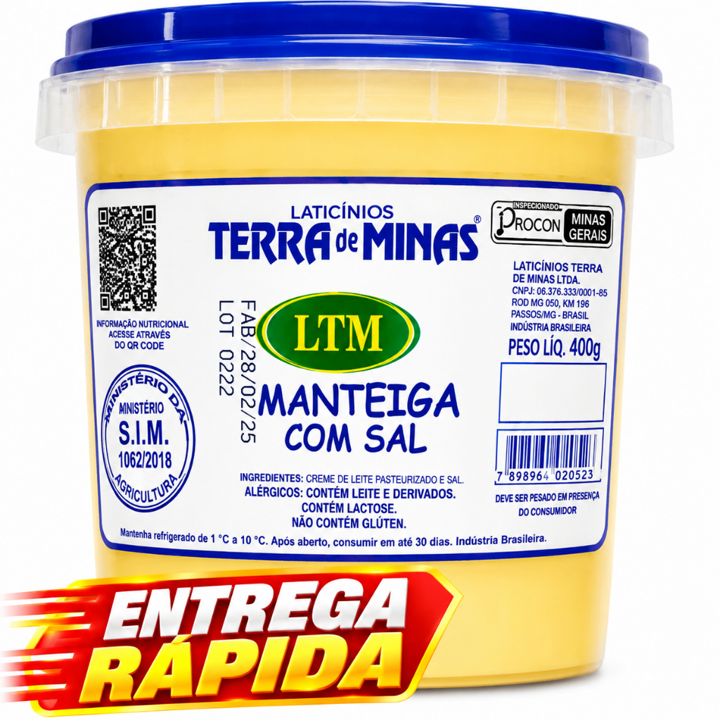 Manteiga com Sal Laticínios Terra de Minas LTM