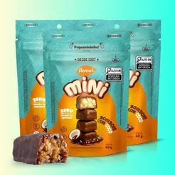 Kit 3 Pacotes Bombom Zero Açucar Mini Chocolate ao Leite Coco Sem Glúten Flormel 60g Docinho Fit