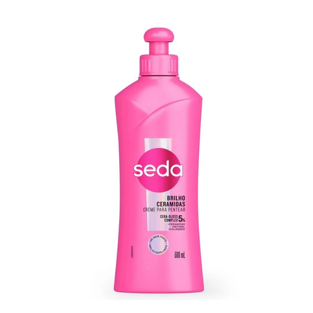 Creme para Pentear Seda Ceramidas Brilho com 300ml