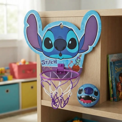 Kit Basquete Infantil 2D Stitch Com Tabela E Bolinha Etitoys — imagem 2 de 2