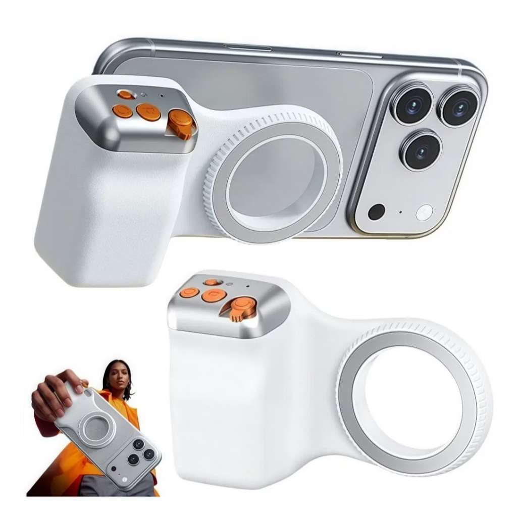 Suporte Magnético Celular Alça Grip Fotografia MagSafe Controle Remoto Bluetooth X PRO
