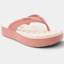 Tamanco Anabela Baixo Azaleia Feminino - Nude