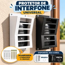 Protetor De Interfone Universal Porteiro Eletrônico Grade Com Parafusos
