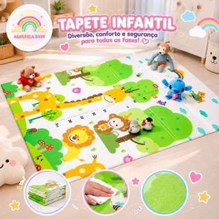 Tapete de Atividade Dupla Face 120x180 e Tapete G 2,00 X 1,80M X 0,5MM Infantil Emborrach…