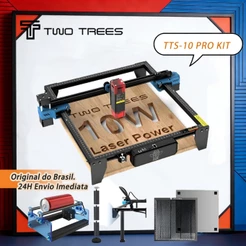Twotrees TTS-10 Pro 10W Máquina De Gravação A Laser + Eixo Rotativo KIT