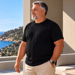 Camiseta Básica Masculina Plus Size Camisa 100% Algodão