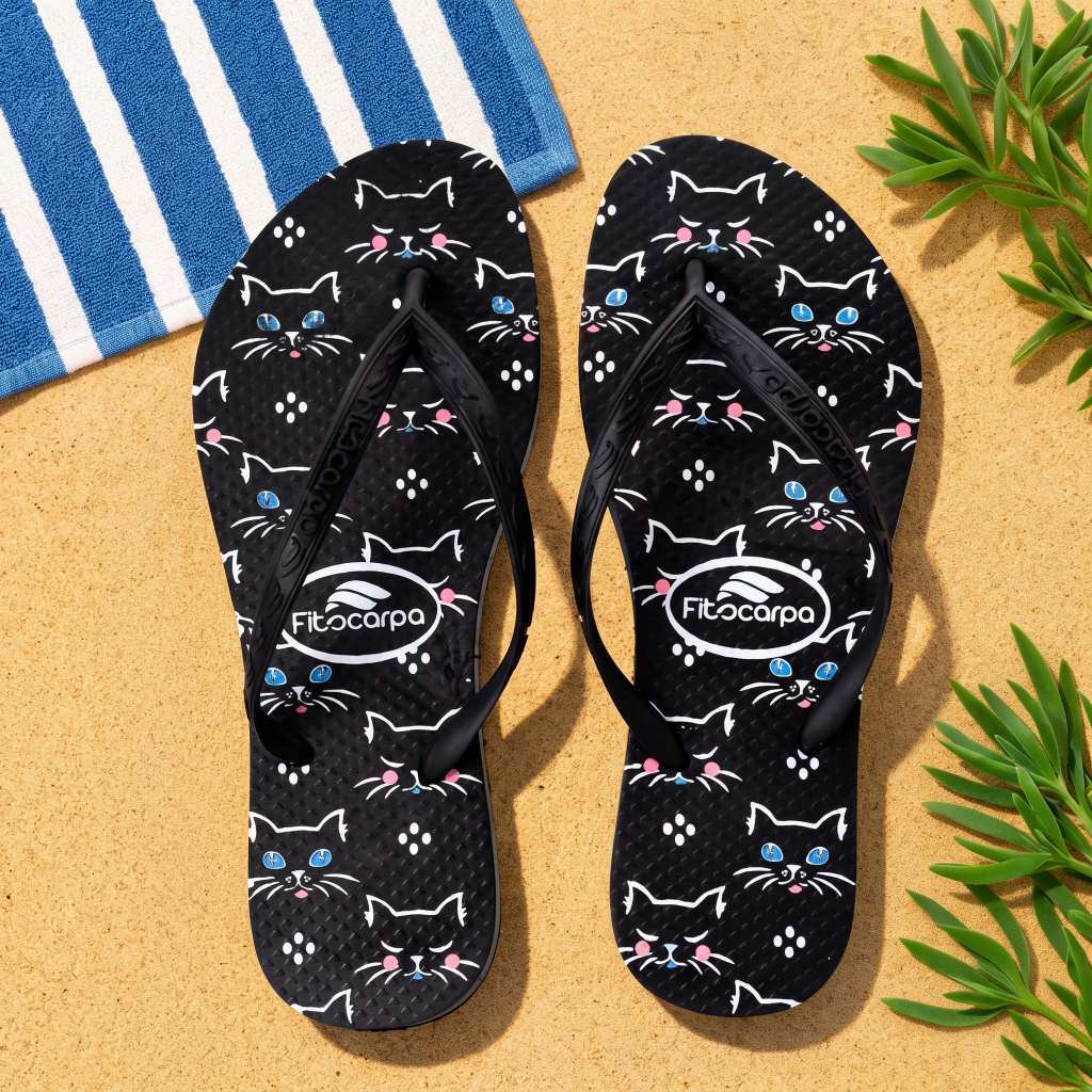 Chinelo de Dedo Feminino Personalizado Com Várias Estampas Leve Macio Confortável
