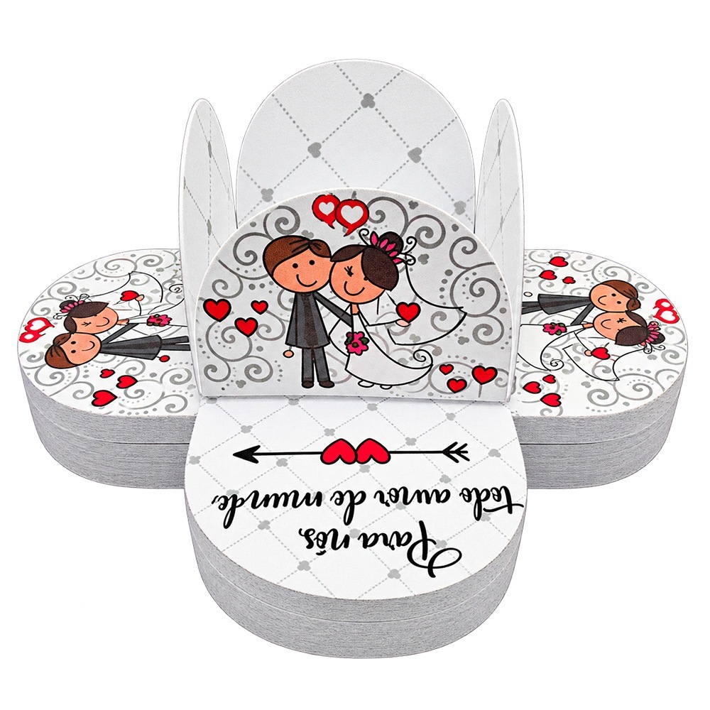50 Forminhas Noivinhos 4 Pétalas Profissional 3,5x3,5x2,5 Grande Casamento Noivado Doces Finos