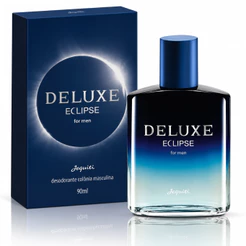 Perfume Masculino Deluxe Eclipse for Men 90ml Jequiti Fragrância Amadeirada Intensa, Elegante e Marcante