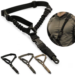 Bandoleira Tática 1 Ponto Elástico Engate Rápido Airsoft Militar Talabarte Americano Regulável