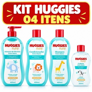 Kit Huggies de higiene infantil Extra Suave Livre de Lágrimas (Val.: 03/2028)