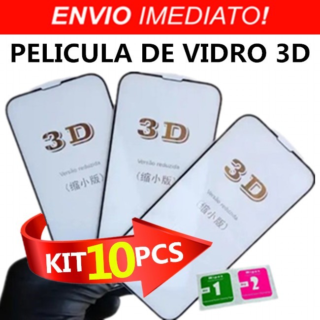 Kit 10 Película De Vidro Temperado 3D 9H Para Samsung A01 A02 A03 A04 A05 A06 A07 A10 A16 A17 A27 A31 A37 A41 A51 A71 M