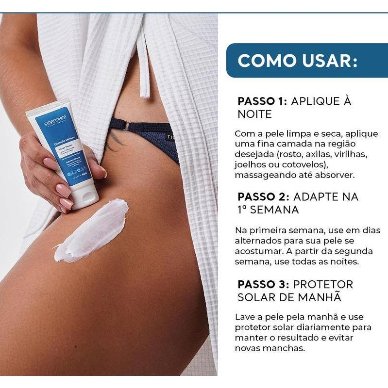 Oferta por tempo limitadoCreme Uniformizador do Tom da Pele 60g Hidratante com Niacinamida e Ácido Glicólico para Axilas