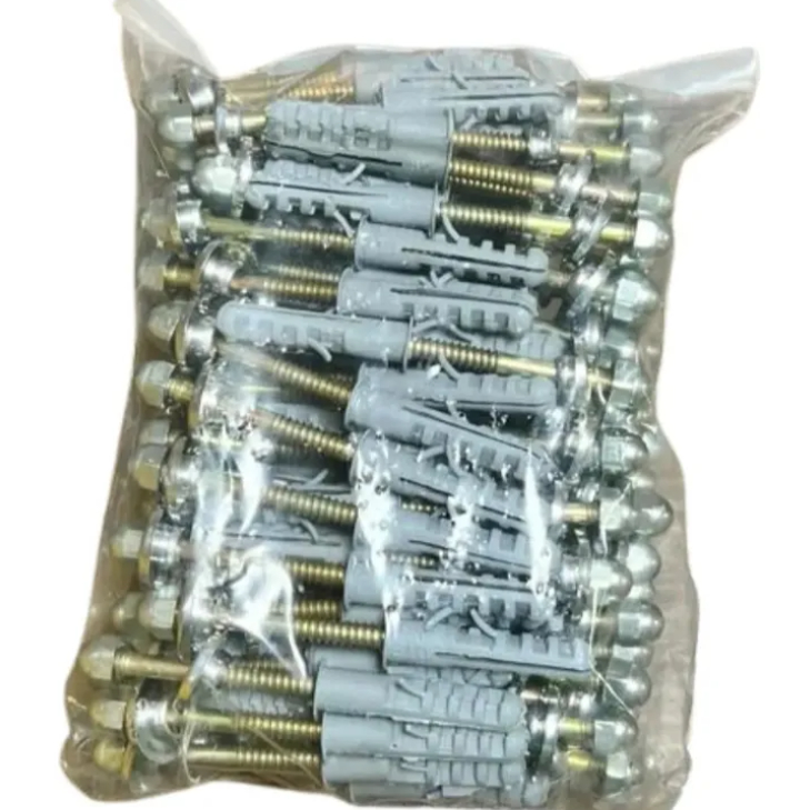 Parafuso Sanitário Latonado Bucha 10 Kit 100 Unides