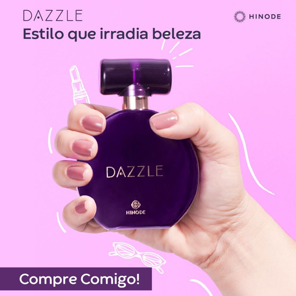 Kit Perfume Feminino Dazzle 60ml + Lápis de Olho Preto Retrátil Dazzle | Combo Presente Hinode