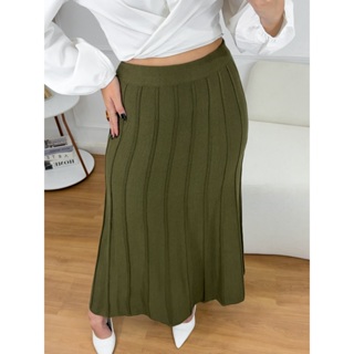Saia Feminina Midi Tricot Modal Rodada Canelado Moda Longuete Godê Cintura Alta Moda Inverno Verao em Oferta na Shopee