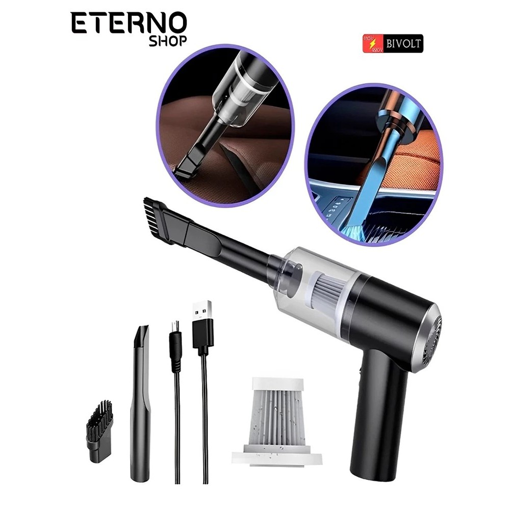 Mini Aspirador Pó Usb 3 Em 1 Portátil Para Carro Casa Limpeza Doméstica Multifuncional Recarregável