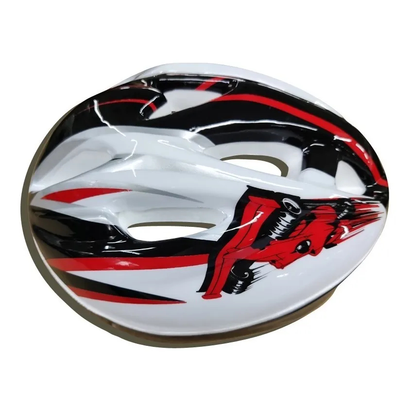 Capacete Infantil Branco. Leve, Ajustável e Ventilado para Bike, Patins e Skate