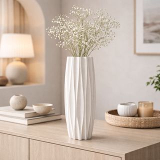 Vaso Decorativo Moderno 20cm Minimalista Elegante para Sala Quarto Mesa Aparador Decoração em Oferta na Shopee