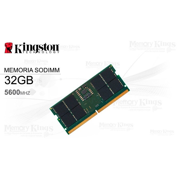 Memória P/ Notebook 32gb Ddr5 5600mhz Cl46 262 Pin Kingston