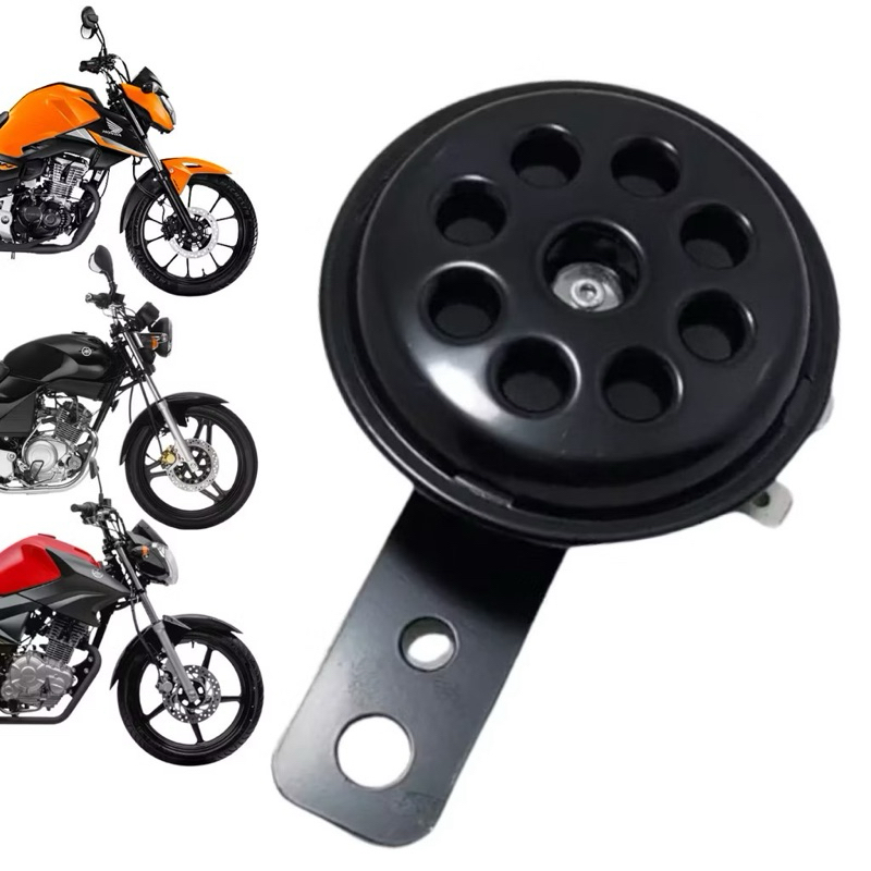 Buzina Moto 12V Universal Titan Fan Biz YBR Bros