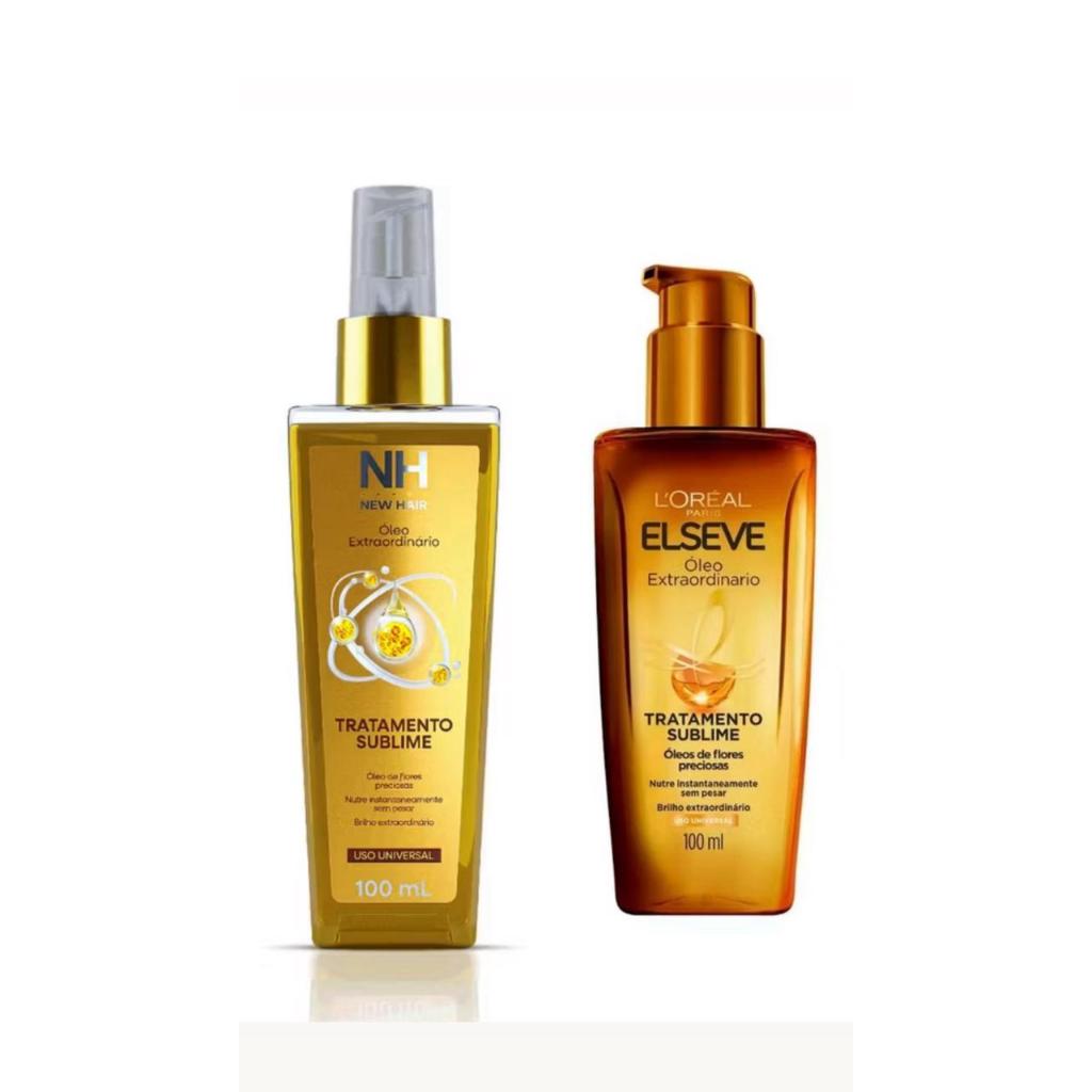 Óleo Extraordinário Tratamento Sublime 100ml Finaliza Nutre e Brilha os Cabelos New Hair