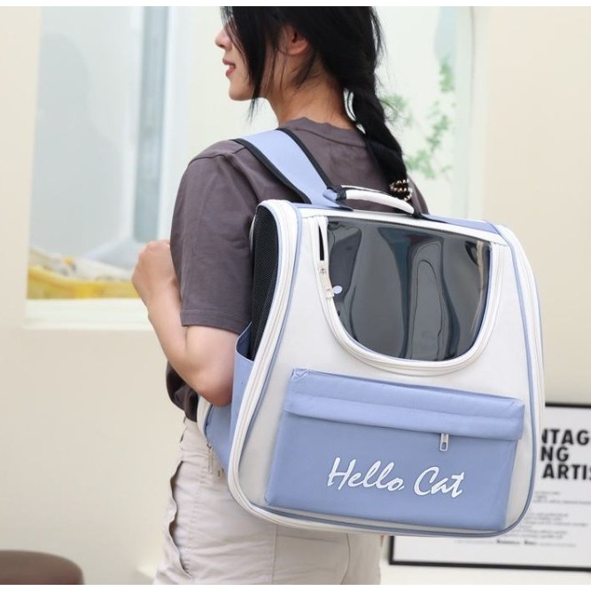 Mochila de transporte para gatos e Cachorro Alta qualidade Hello Lux