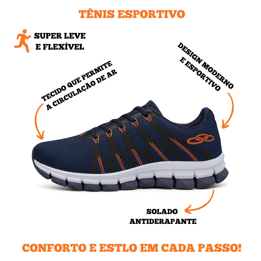 Tênis Academia Caminhada Casual Leve e Macio Frete Grátis Envio Imediato em Oferta na Shopee